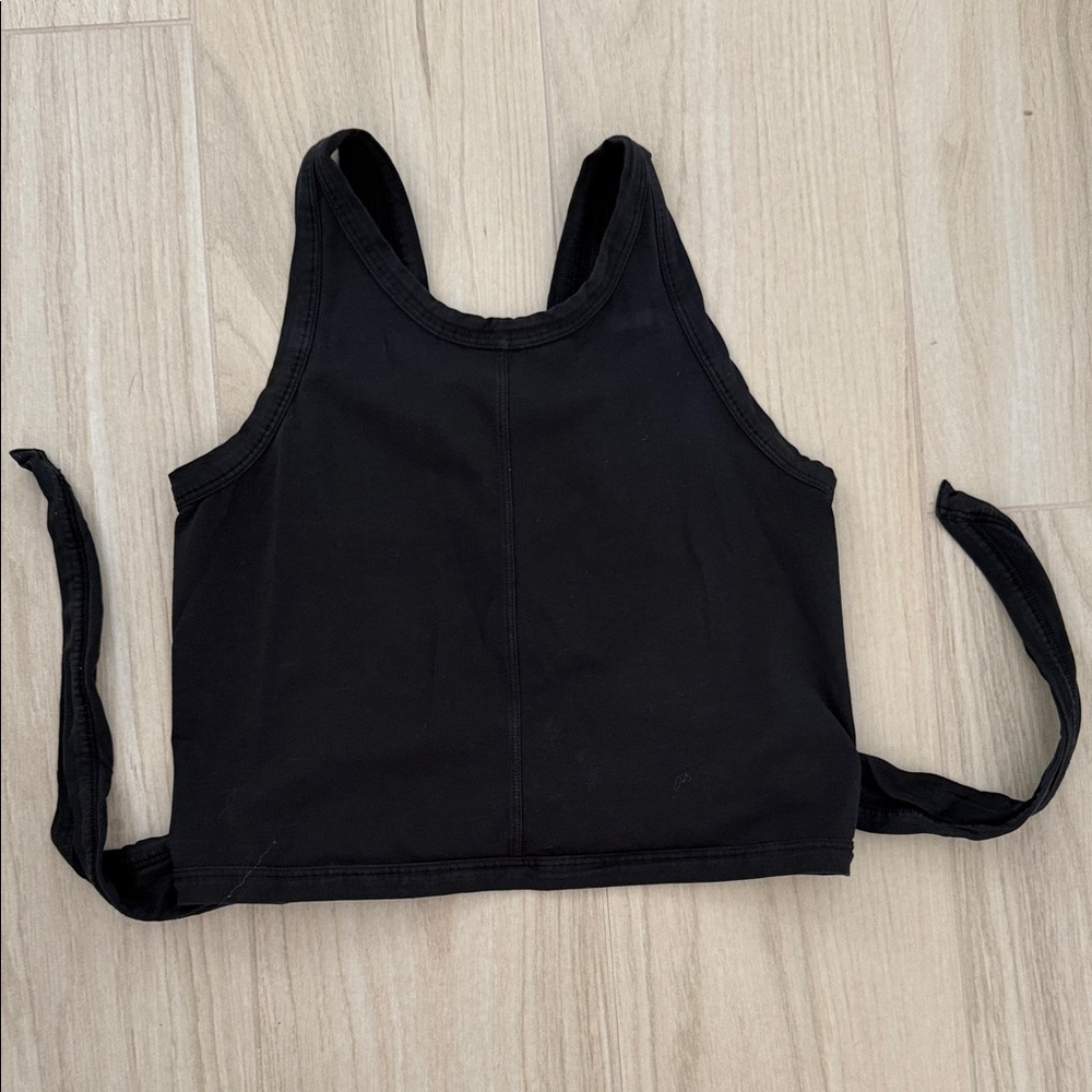 lululemon athletica Black wrap front Tank Top